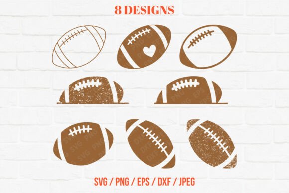 American Football Ball Bundle: Graphics & Crafts for Publishers