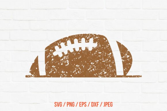 Distressed American Football Icon: Graphics & Crafts