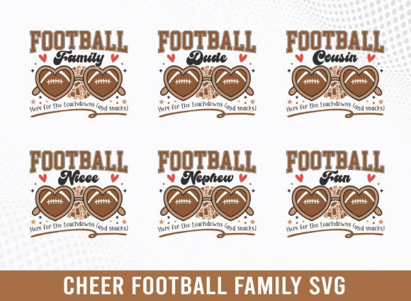 Football Cheer Family SVG Bundle: Graphics for Crafts & Branding