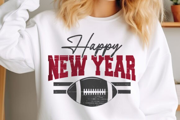 Football Happy New Year SVG Design: Graphics for Crafts