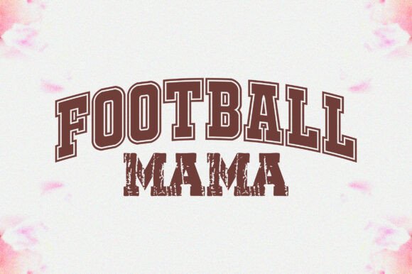 Football Mama Graphics & Crafts SVG PNG Design