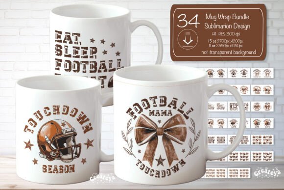 Football Mug Wrap Bundle: Graphics & Crafts Review