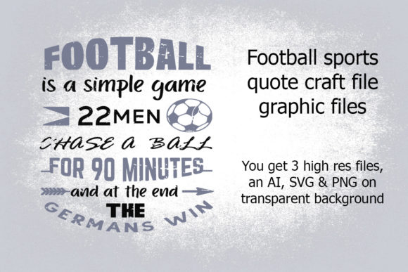 Football Quote Graphics for Brand Crafts