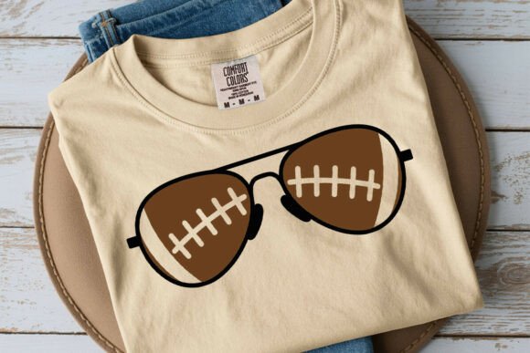 Football Sunglasses SVG Vector File for Graphics & Crafts