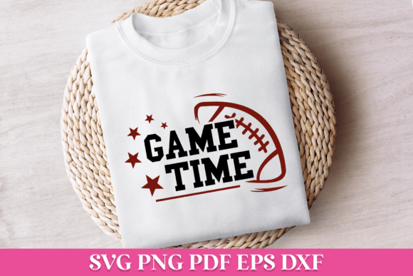 Game Time Football SVG Quote: Graphics & Crafts for Publishers