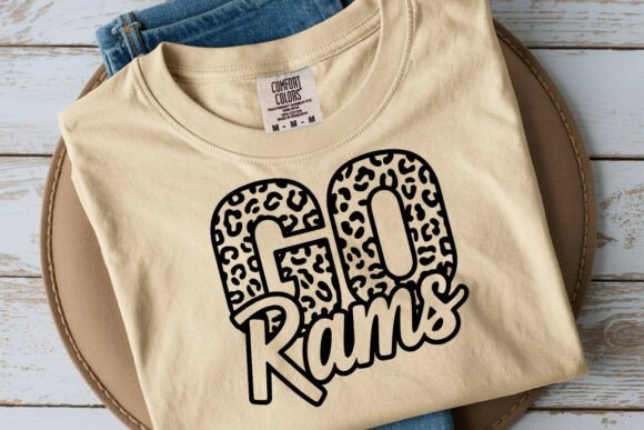 Go Rams Leopard Svg, Go Rams Football for Crafts