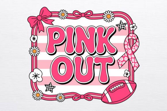 Pink out Football Svg: A Designer's Take on a Game-Day Classic