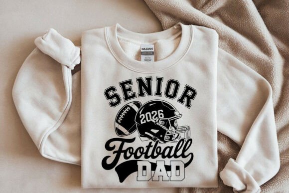 Senior Football Dad SVG Graphics for Crafts & Branding