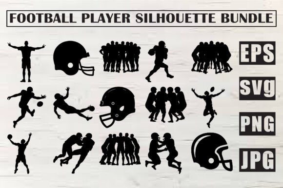 Sporty Football Vector Graphics Pack for Small Business Branding