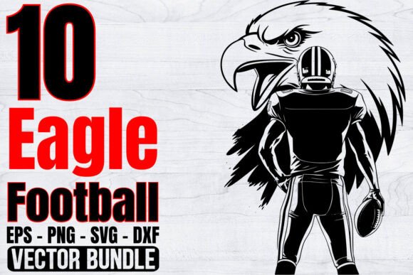 Usa Eagle Football Player Svg Bundle: Graphics for Crafts